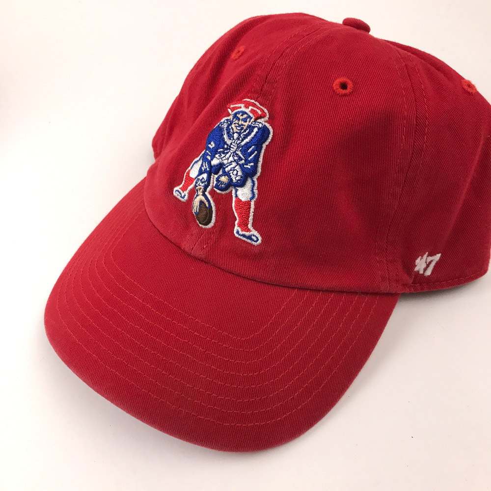 Patriots NFL red cotton 3d embroidery revolution guy logo hat